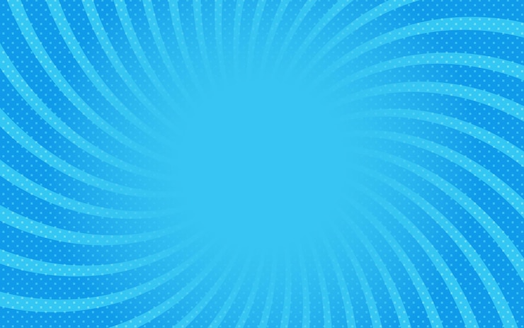 Vecteur gratuit fond comique bleu illustration vectorielle rétro