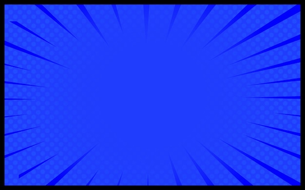 Fond comique bleu Illustration vectorielle rétro