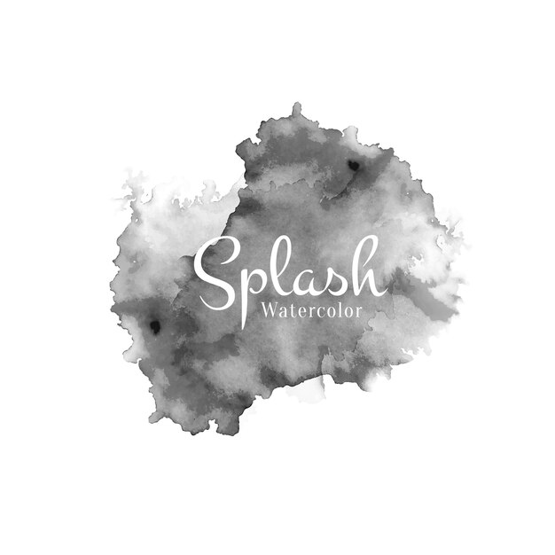 Fond de conception aquarelle splash noir