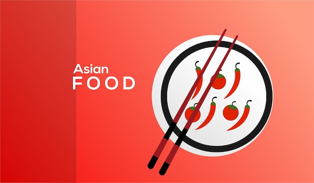 Vecteur gratuit fond de conception de cuisine asiatique minimaliste