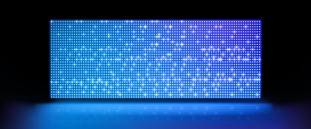 Vecteur gratuit fond de concert ou de spectacle d'écran de lumière led scène de mur de planche avec motif de texture de pixel tv lueur de moniteur studio de projection lcd de technologie de télévision numérique pour les performances de cinéma ou de discothèque