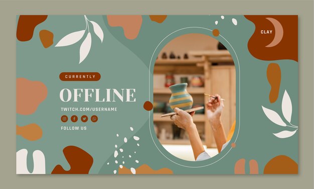Fond de contraction de l'atelier botanique dessiné à la main
