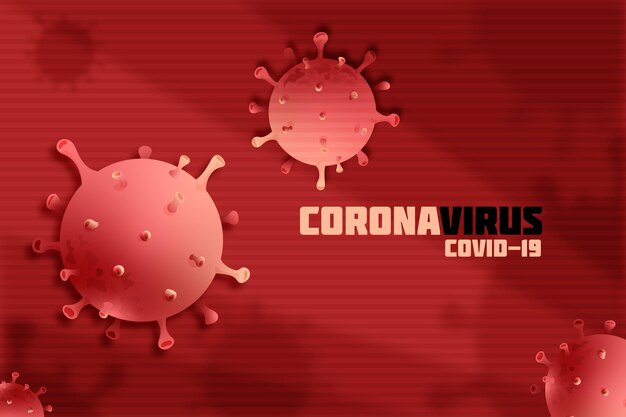 Fond de coronavirus monochromatique