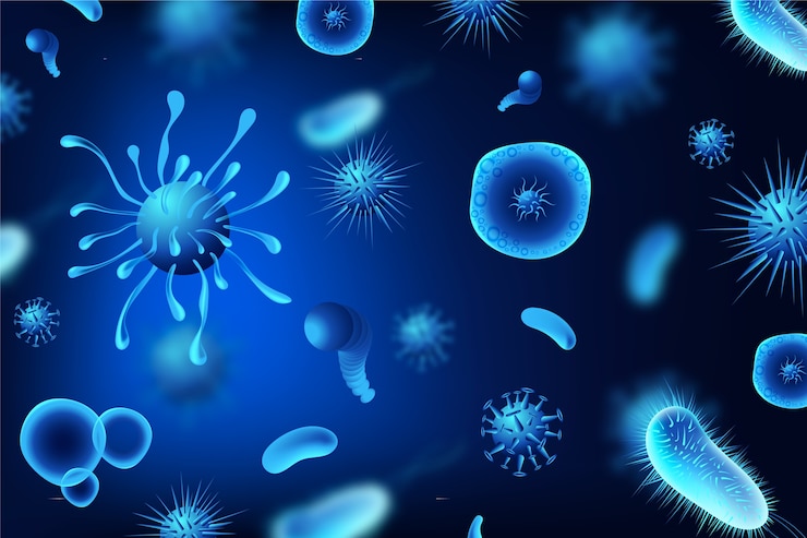 Vecteur gratuit fond de coronavirus réaliste