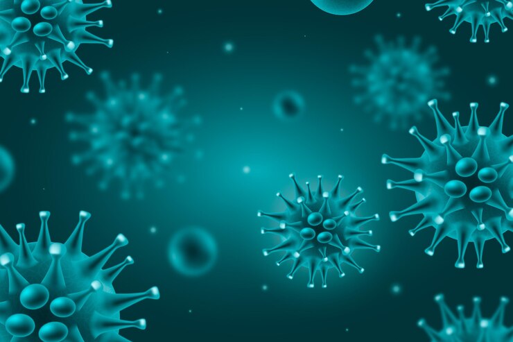 Vecteur gratuit fond de coronavirus réaliste