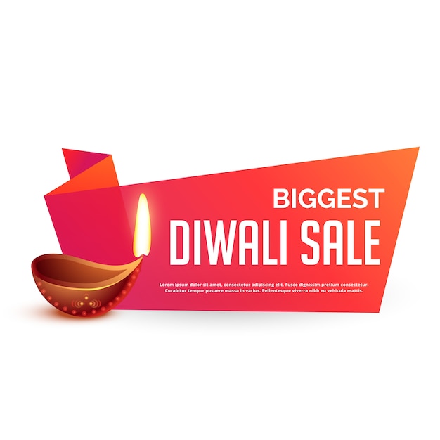 Fond De Coupon De Vente De Diwali En Couleurs Vives