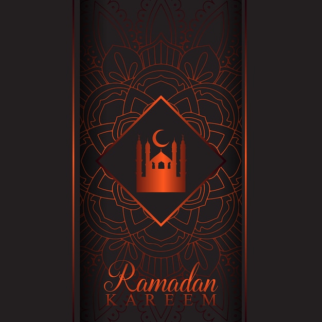 Vecteur gratuit fond décoratif de ramadan kareem