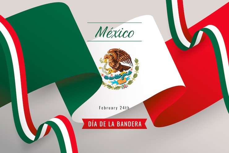 Vecteur gratuit fond dégradé dia de la bandera