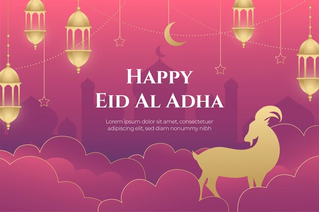 Fond dégradé eid al-adha