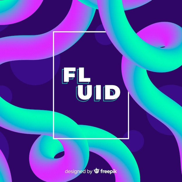 Fond dégradé avec des formes fluides 3d