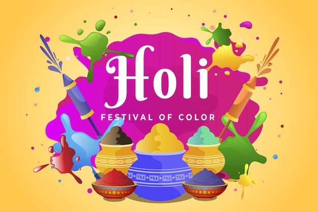 Fond Dégradé Holi