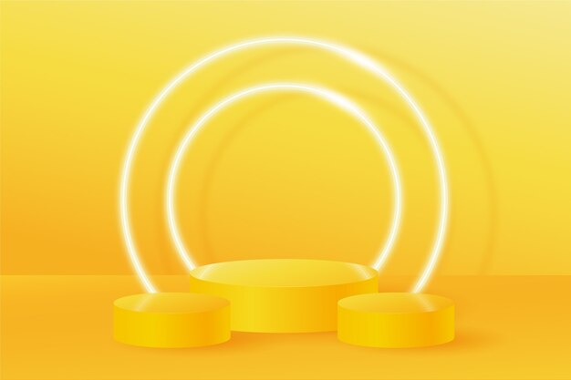 Fond dégradé néon jaune