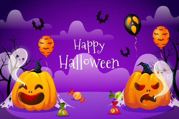 Fond dégradé pour la célébration d'halloween