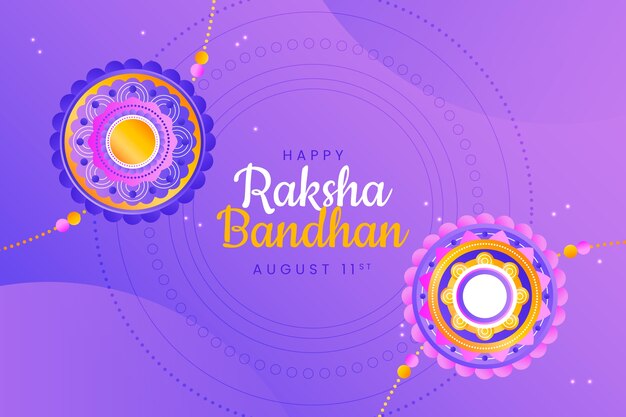 Fond dégradé raksha bandhan