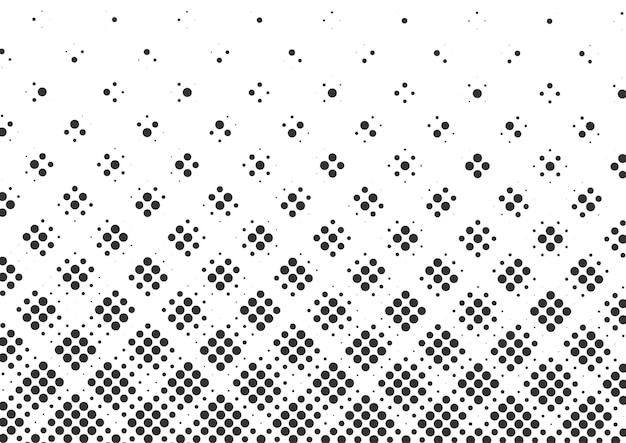 Fond de demi-teinte de points noirs et blancs abstraits, conception de fond de demi-teinte