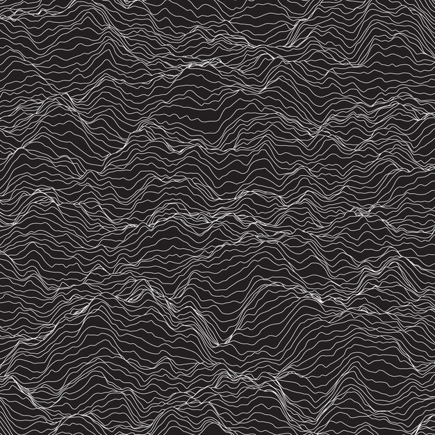 fond dépouillé avec des lignes ondulées faisant des montagnes