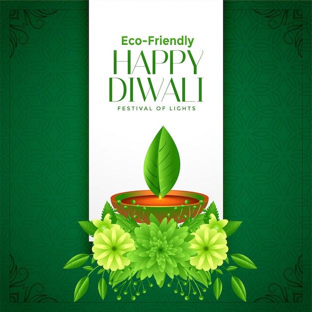 Fond De Diwali Heureux De L'eco Deepawali