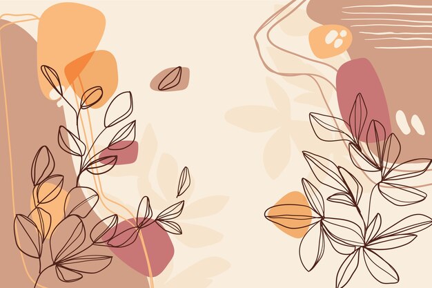 Fond de doodle abstrait dessiné à la main