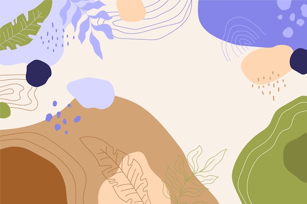Fond de doodle abstrait dessiné à la main