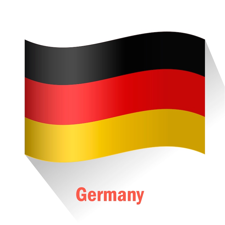 Vecteur gratuit fond de drapeau de l&#39;allemagne