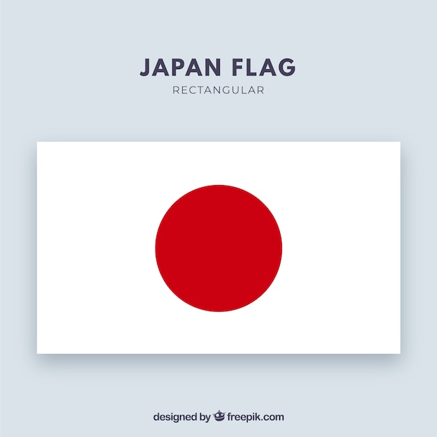 Vecteur gratuit fond de drapeau japonais