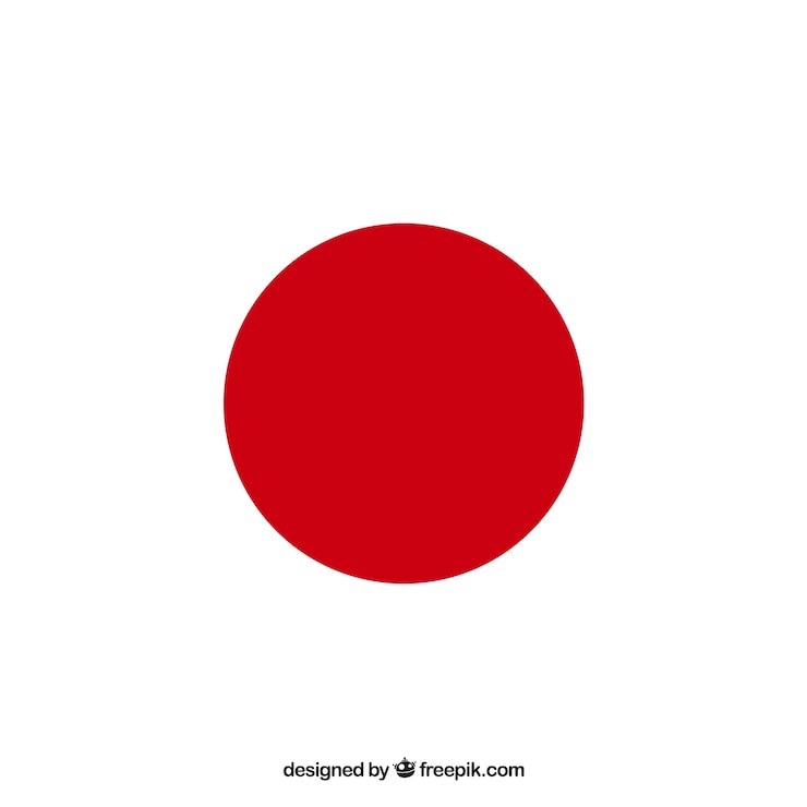 Vecteur gratuit fond de drapeau japonais