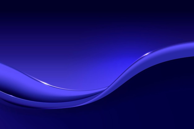 Fond d'écran bleu, vecteur de conception de vague abstraite