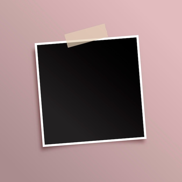 Fond d'écran avec cadre photo noir