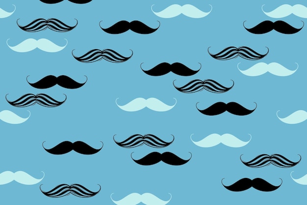 Vecteur gratuit fond d'écran de fond de moustache, vecteur de gentleman