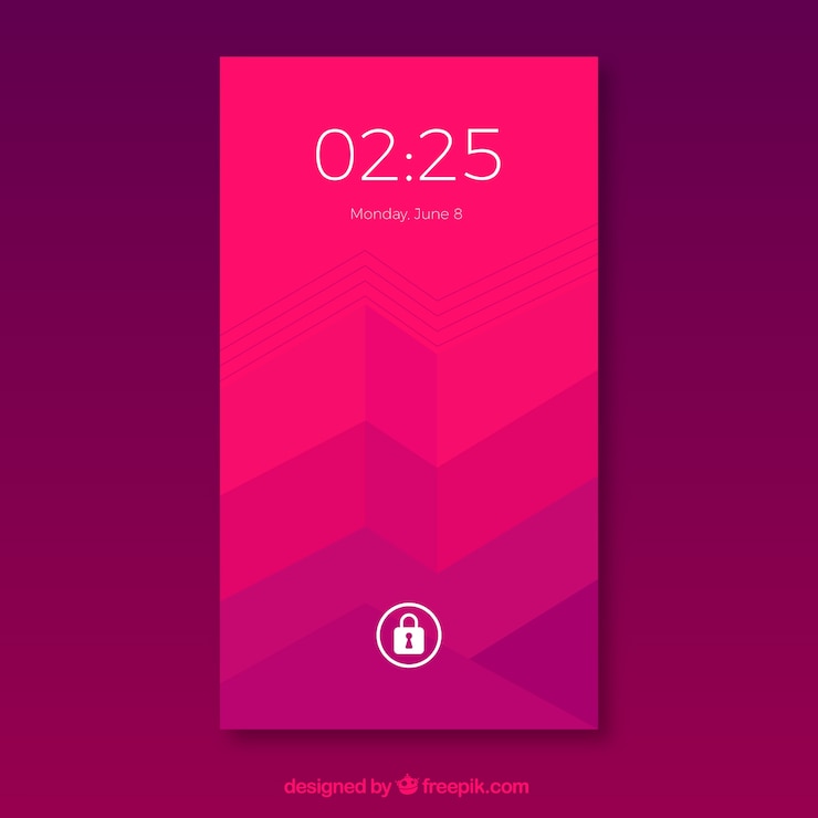 Vecteur gratuit fond d&#39;écran mobile rose