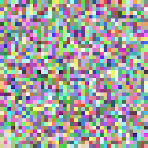 Fond d&#39;écran en mosaïque de carreaux carrés Pixel - graphique vectoriel géométrique à partir de carrés multicolores