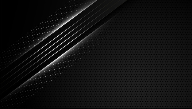 Fond d'écran noir abstrait avec effet de lignes