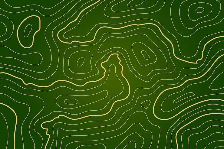 Vecteur gratuit fond d'écran avec le thème de la carte topographique