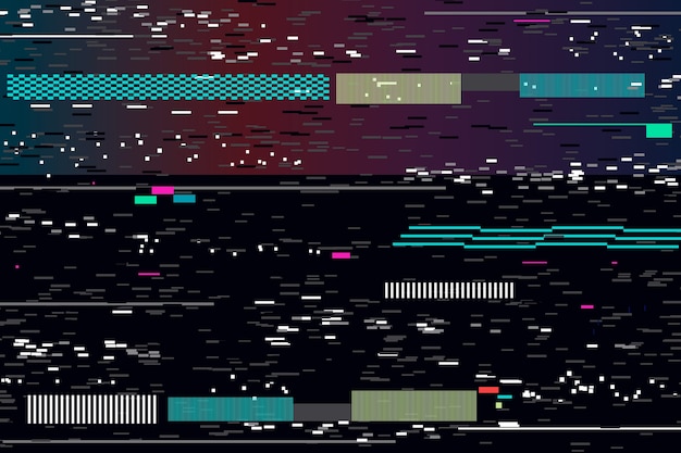 Vecteur gratuit fond d'effet vhs réaliste