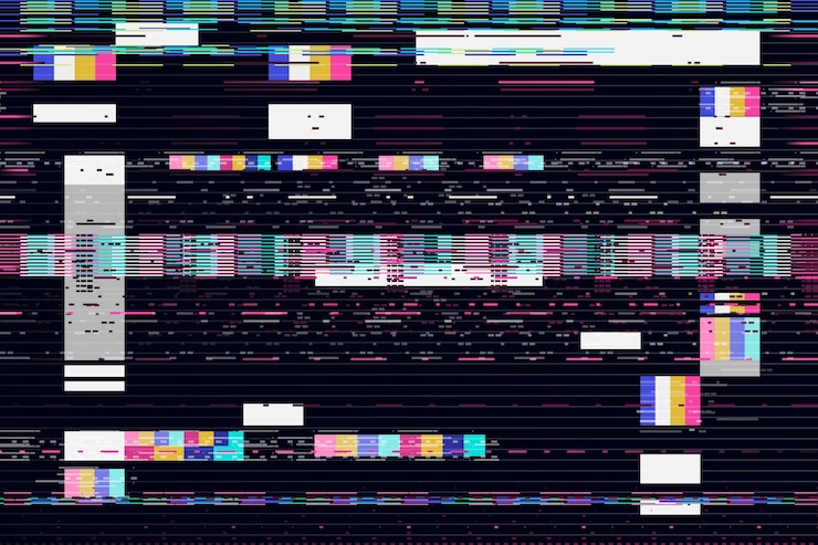Vecteur gratuit fond d'effet vhs