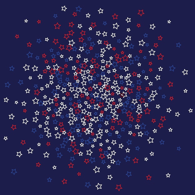 Fond d&#39;étoiles utilisant des couleurs de drapeau américain