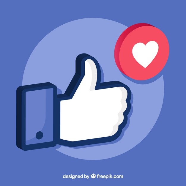 Fond Facebook avec des coeurs et des goûts