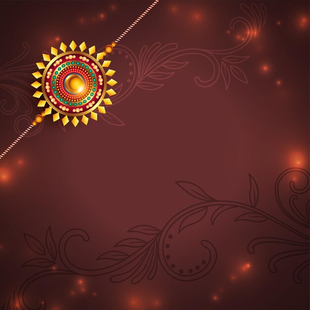 Fond de festival de raksha bandhan brillant avec espace de texte