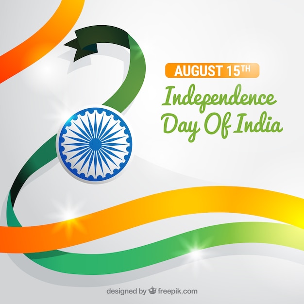 Fond de la fête de l&#39;indépendance Inde brillant