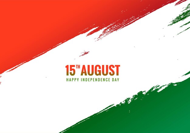 Fond de fête de l'indépendance tricolore indienne 15 août