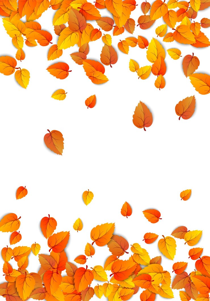 Vecteur gratuit fond de feuilles verticales d'automne bannière d'automne de feuillage tombant doré isolé sur blanc