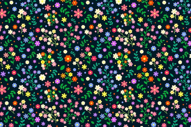 Fond floral coloré ditsy