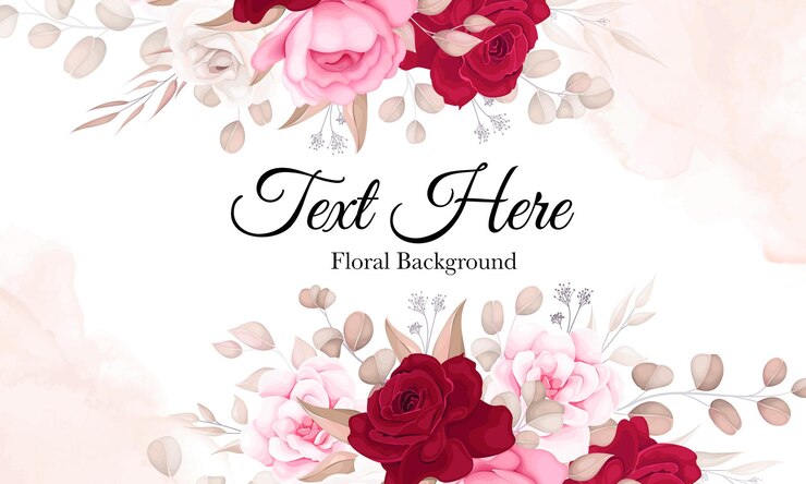 Vecteur gratuit fond floral élégant avec de beaux ornements de fleurs