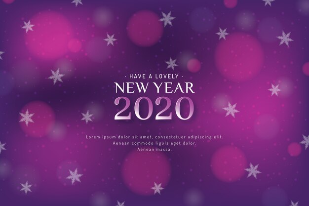 Fond flou de la nouvelle année 2020