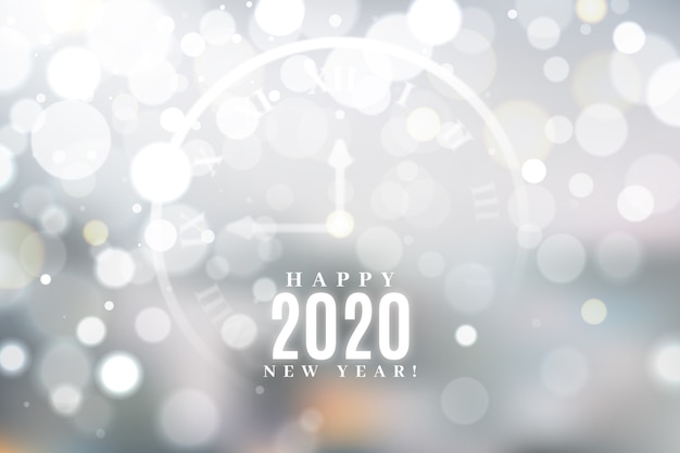 Fond flou de la nouvelle année 2020