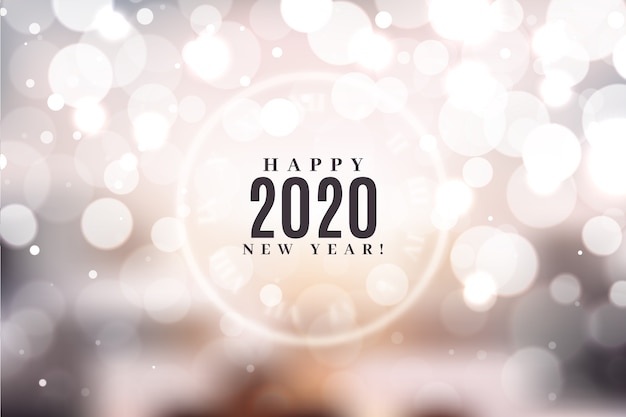 Fond flou de la nouvelle année 2020