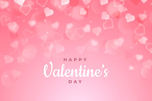 Fond flou de la Saint-Valentin
