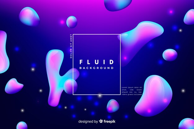 Fond de formes fluides dégradés