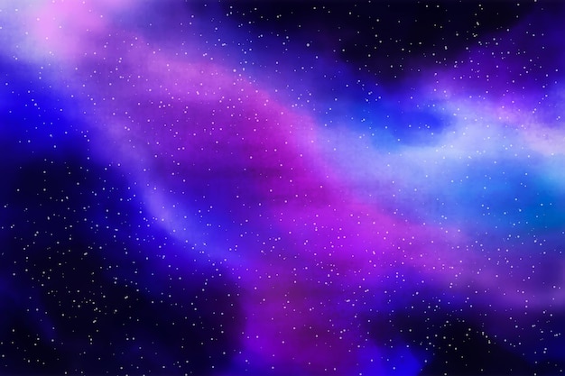 Fond de galaxie aquarelle peint à la main