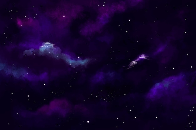 Fond de galaxie aquarelle
